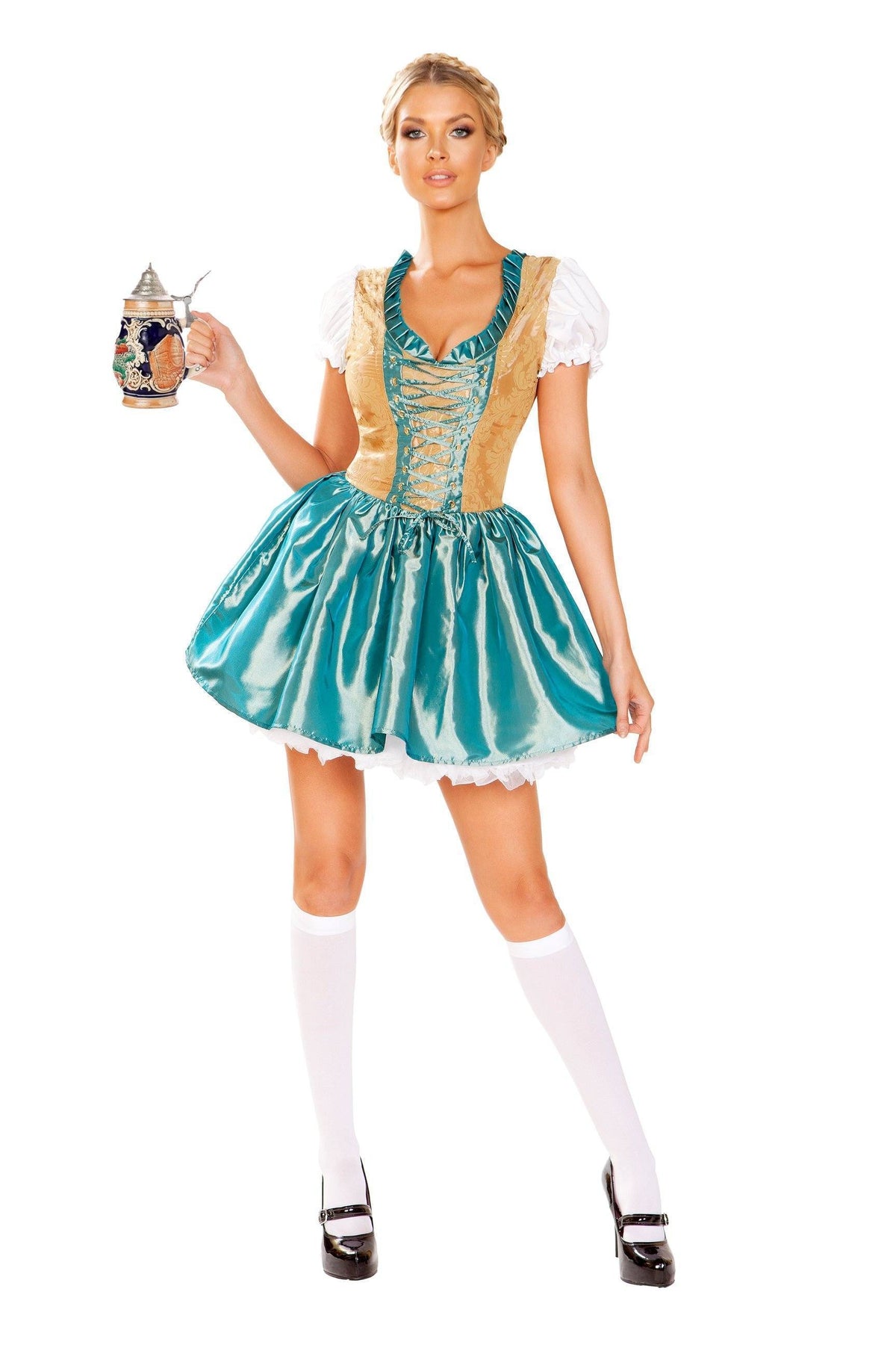 Stylish Roma Beer Girl Costume with Flared Design