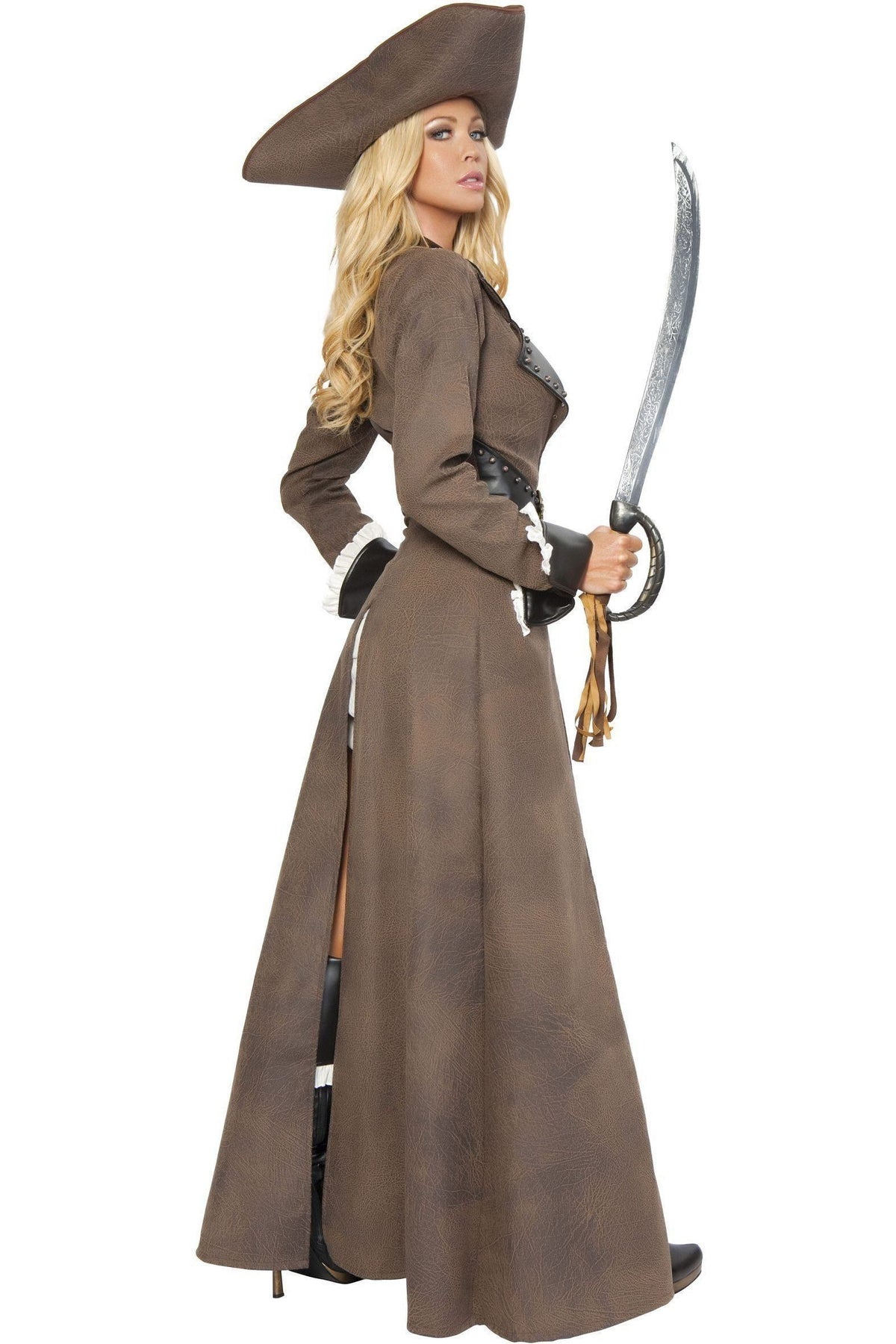 Roma Deluxe Authentic Pirate Captain Halloween Costume Set