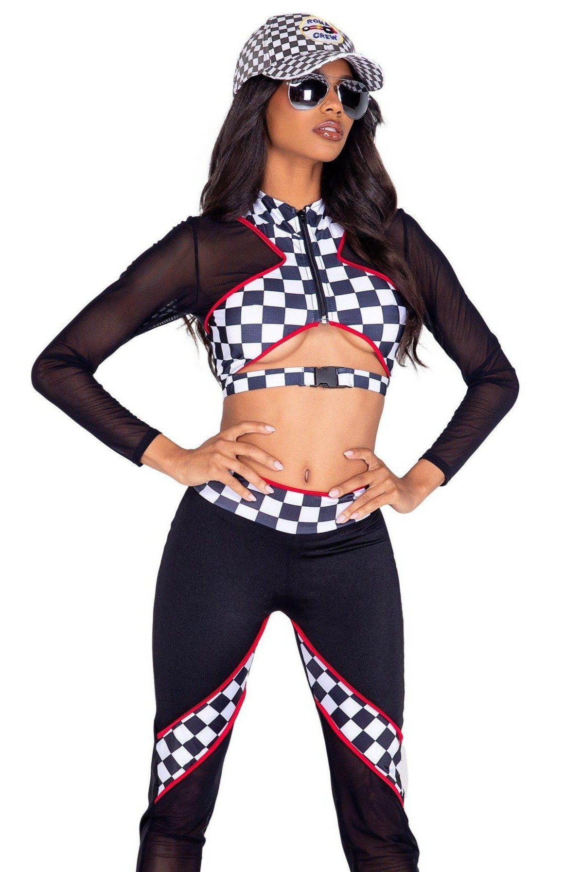 Alluring Two - Piece Sexy Race Car Driver Costume by Roma
