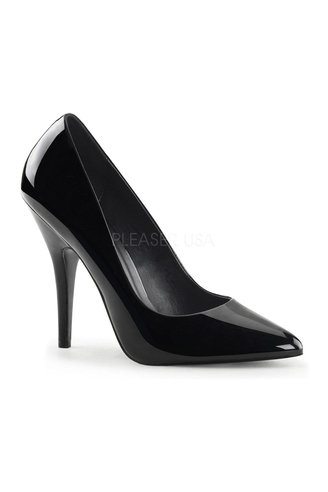 SEDUCE-420 Classic Black Patent Leather Pumps for Women