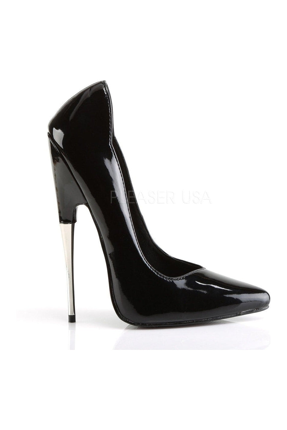 Stylish Black Patent SCREAM - 01 Spike Heel Pumps