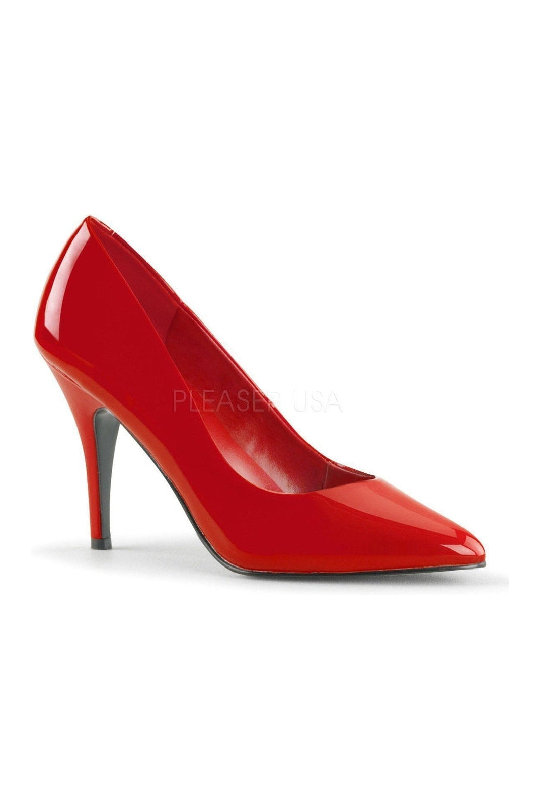 Red Patent Vanity Style Classic Women's Pumps - 420 Model