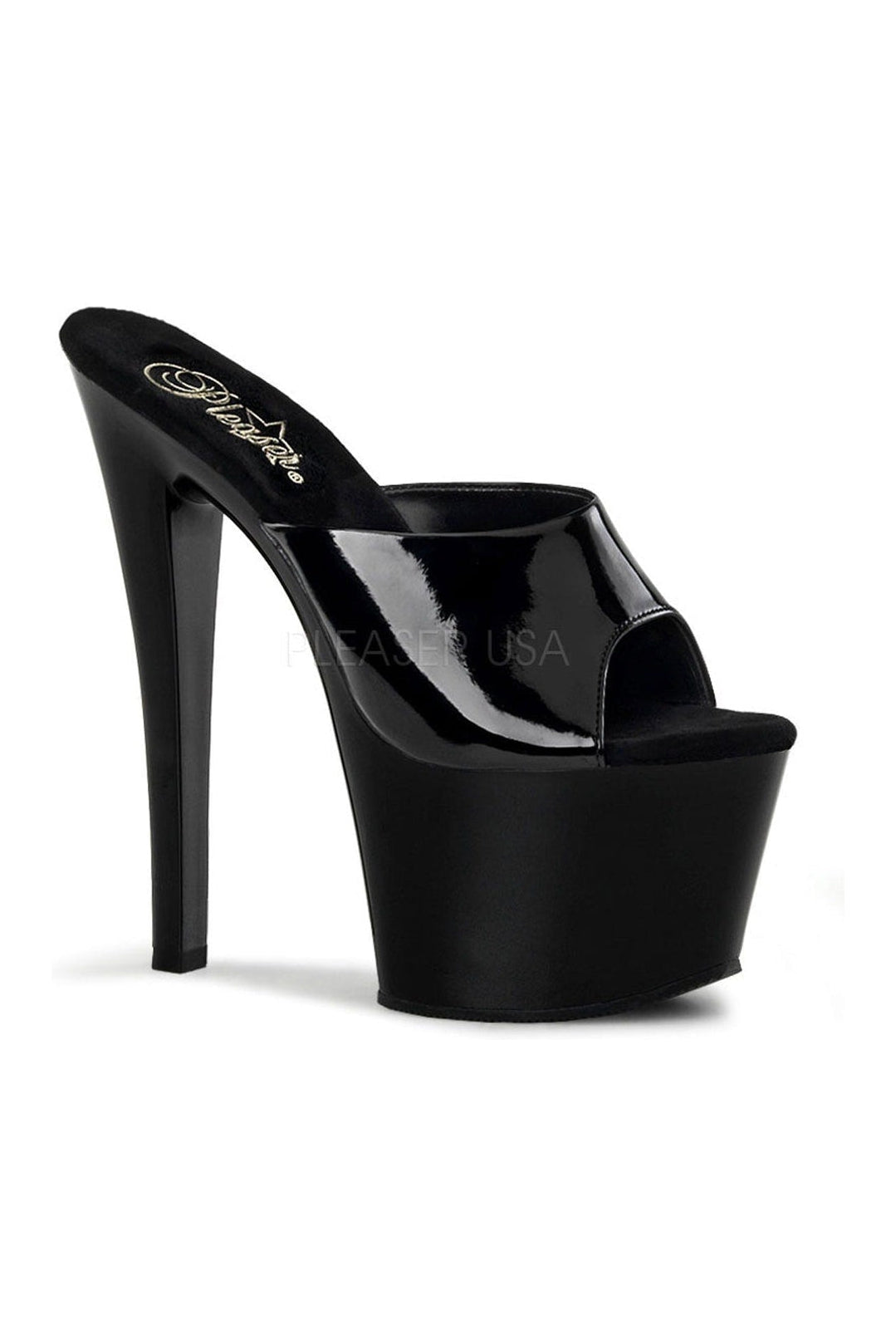 Black Patent Leather SKY - 301 Women's Platform Sandals for Fashionable Wear