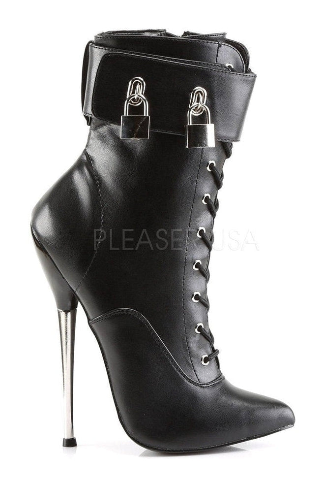 Stylish DAGGER - 1023 Ankle Boots Crafted from Black Artificial Leather