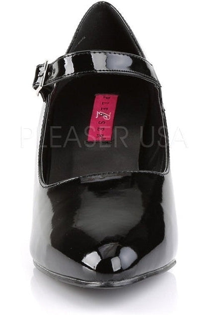 Stylish Black Patent DIVINE - 440 Women's D'Orsay Mary Jane Pump Shoes