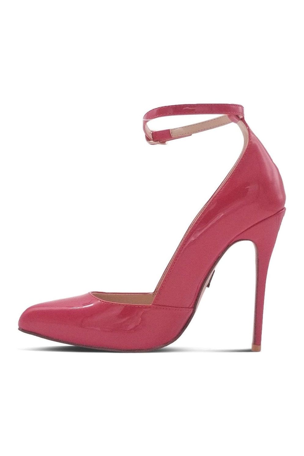 Alluring A-Line Ankle Strap High Heel Stiletto Pumps with 4.75-Inch Heel