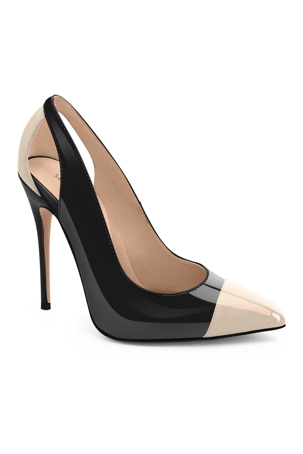 Stylish Cut-Out Pointed Toe Spectator Pumps with Exclusive Comfort Features