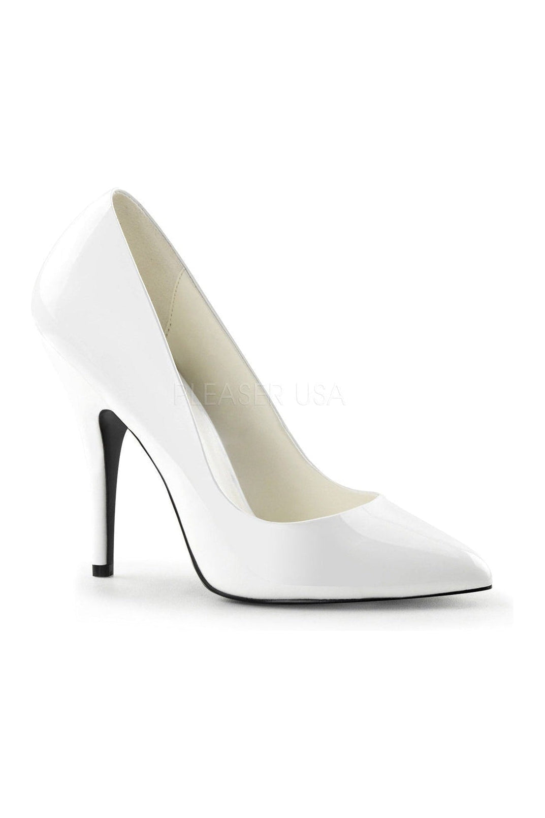 White Patent Leather Classic SEDUCE - 420 High - Heel Pumps