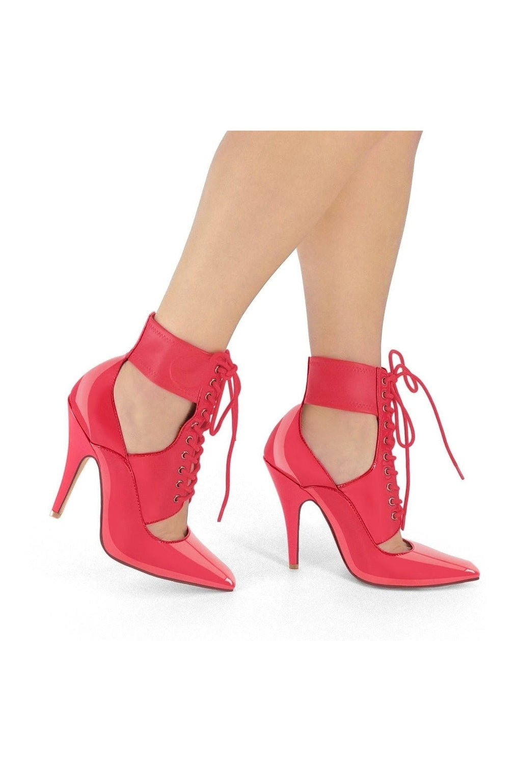 Stretch Ankle Cuff Lace - Up Ankle Booties for Enhanced Style