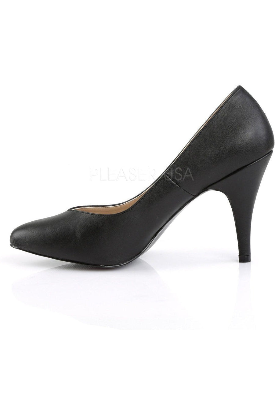 Stylish Black Faux Leather DREAM - 420 Pointed Toe Pumps for Fashion - Forward Individuals