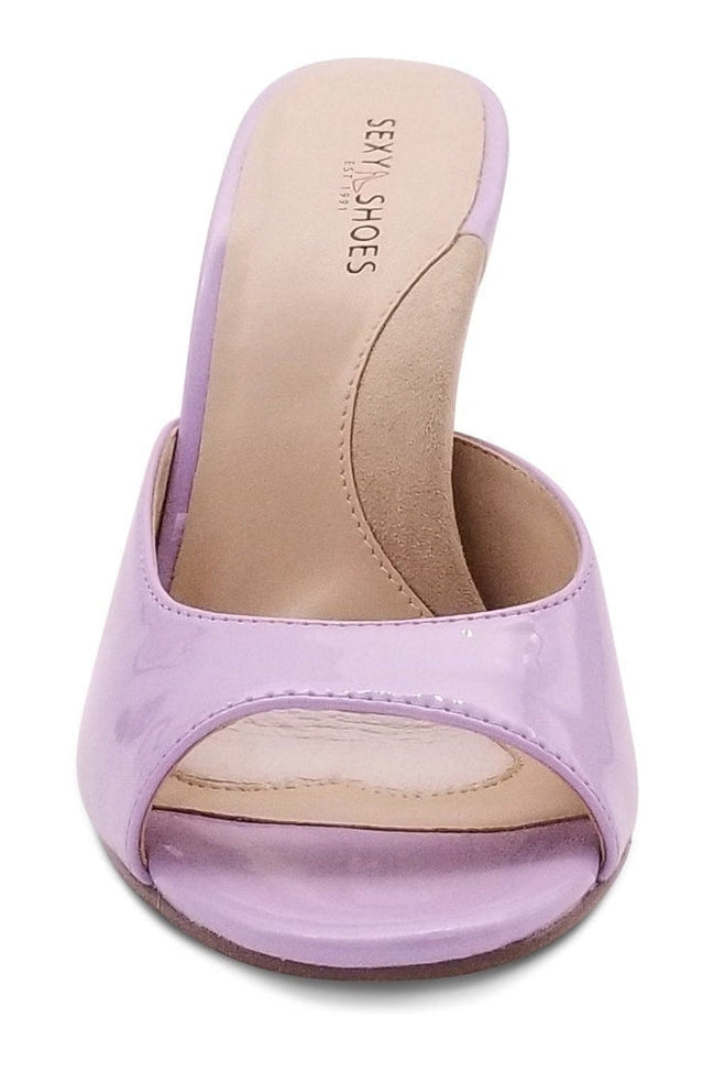 Sexy Micro Stiletto Open-Toe Slide Mule for Women