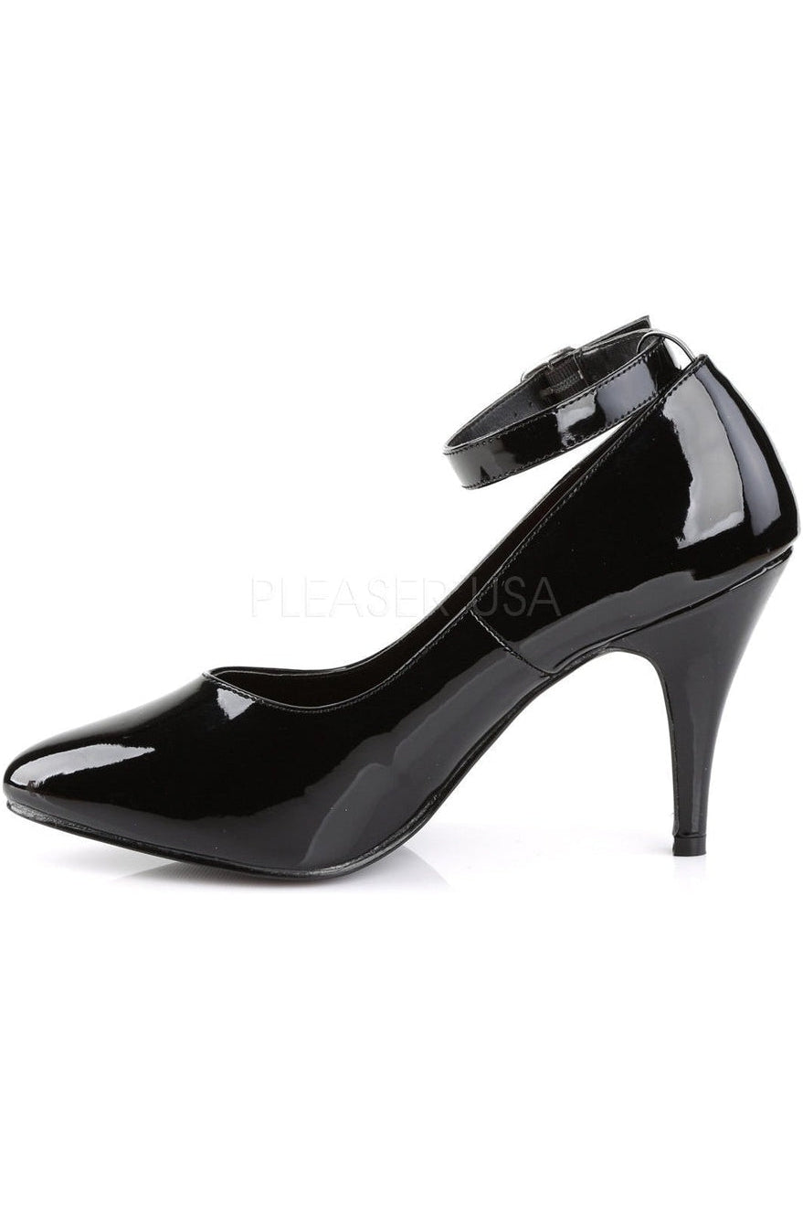 Stylish Black Patent Leather DREAM - 431 Ankle Strap Pump Shoes