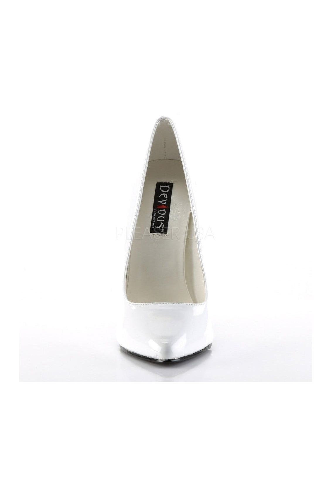 Stylish White Patent DOMINA - 420 Classic Pump