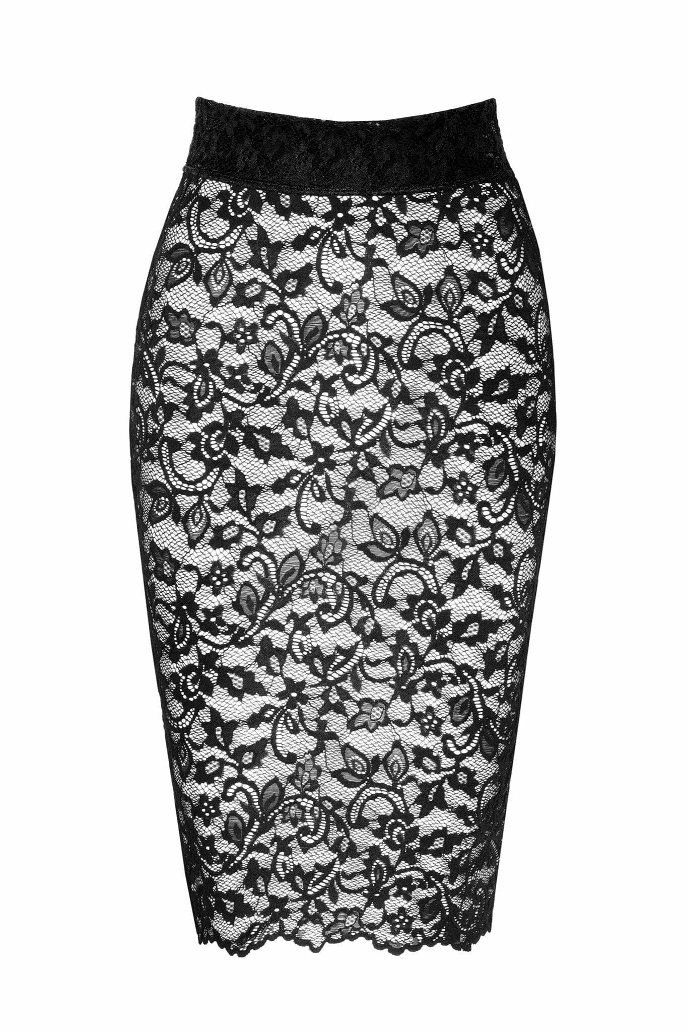 Noir Handmade Ambivalence Lace-Up Mini Skirt for Women with Alluring Design