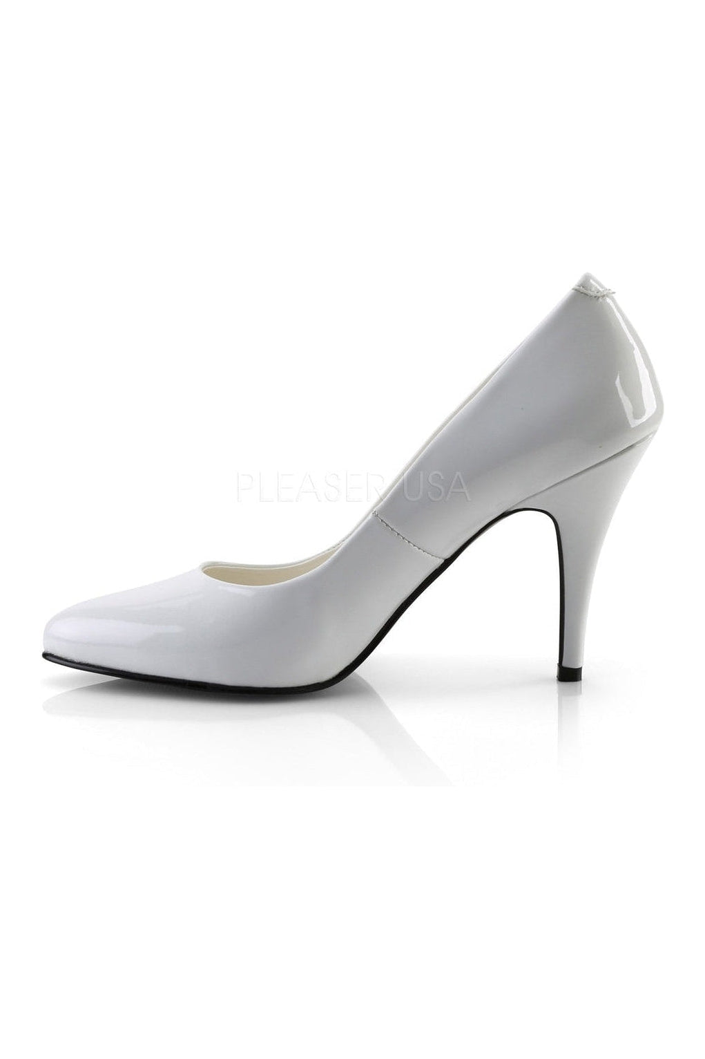 White Patent Leather Classic Vanity-420 Pumps for Women