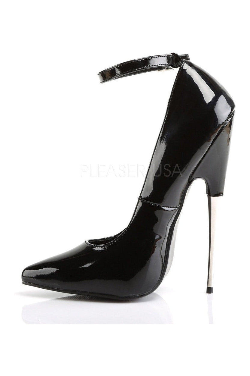 Black Patent Leather SCREAM-12 High Heel Pump Shoes