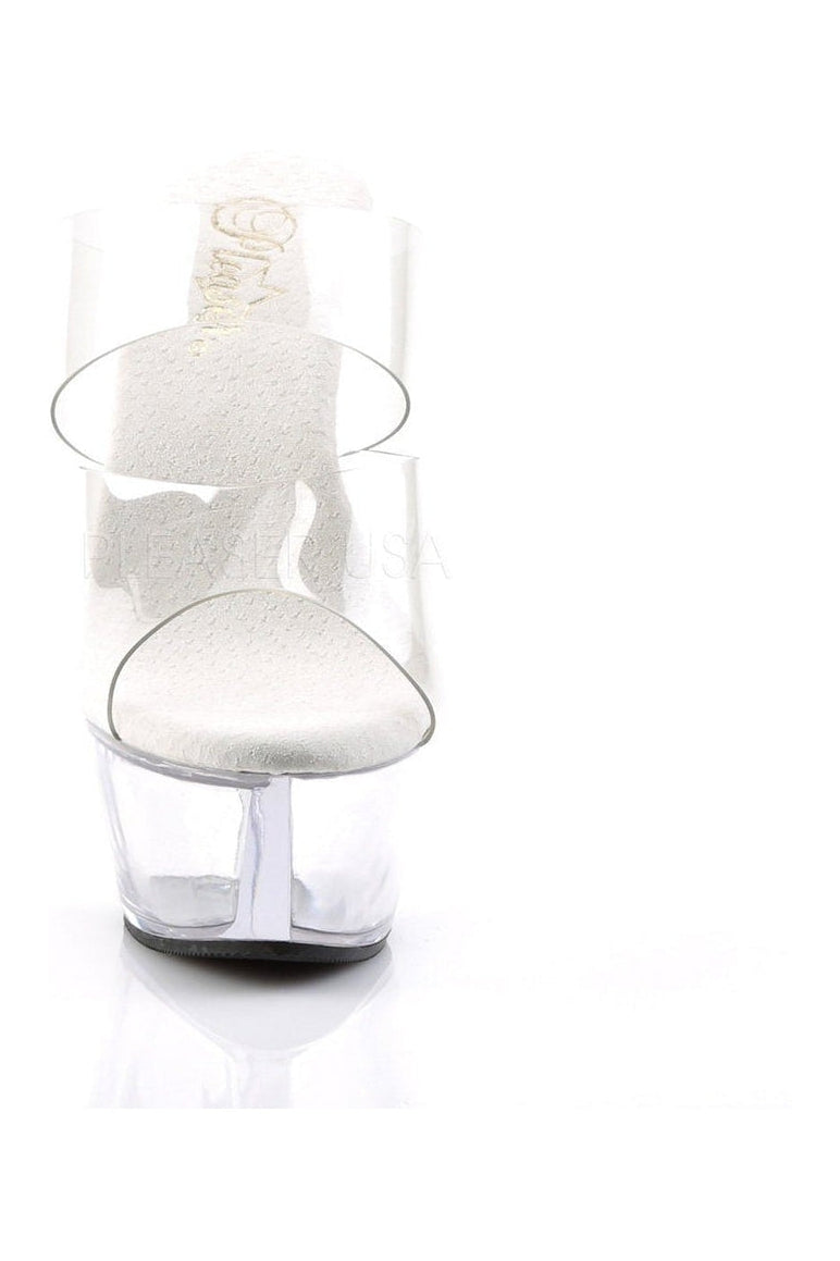 Stylish KISS-202 Clear Vinyl Platform Sandals for Fashionable Wear