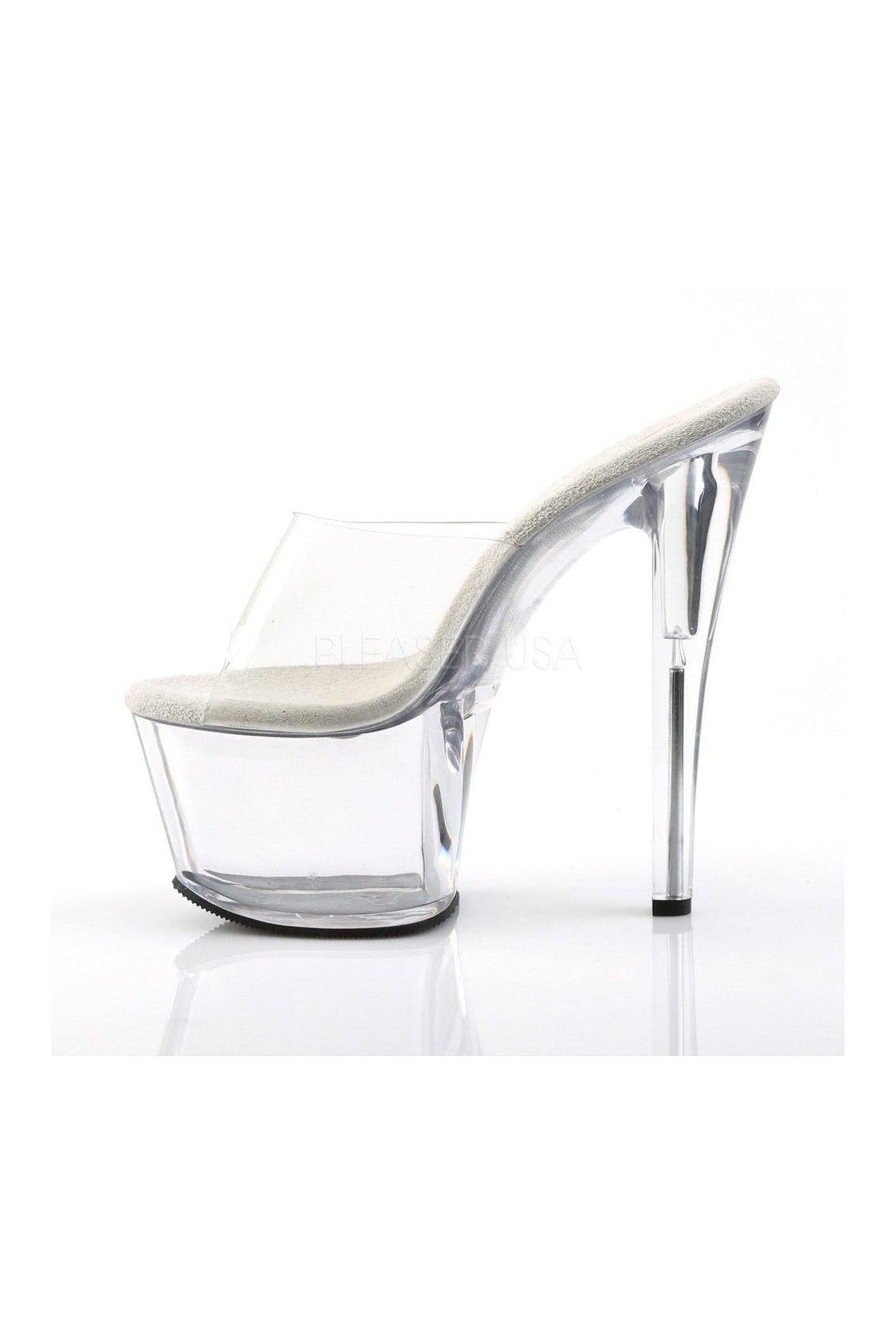 SKY-301 Clear Vinyl Platform Sandals for Stylish Wear
