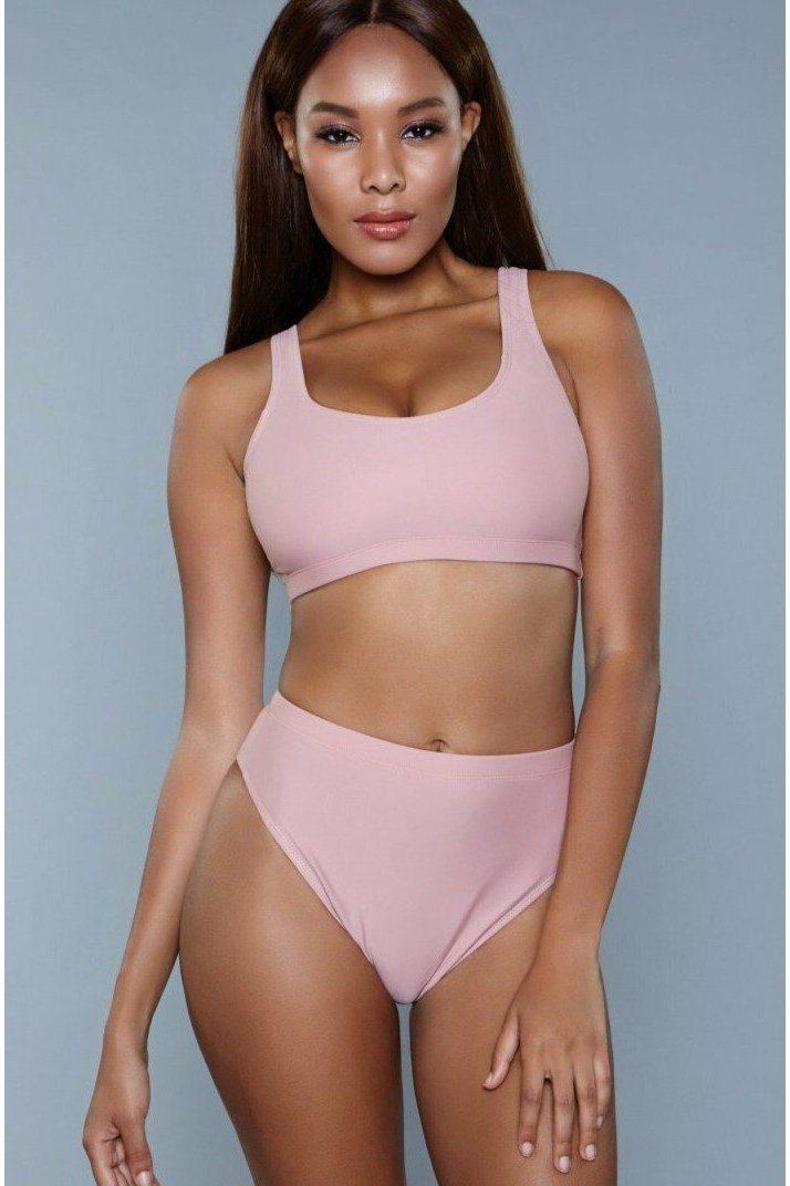 Imported BeWicked Scoop Neck 2 - Piece Crop Bikini Set
