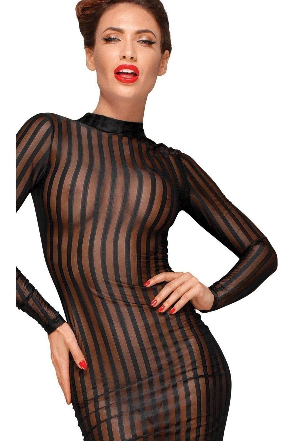 Exquisite Elastic Tulle Classic Dress with Alluring Design