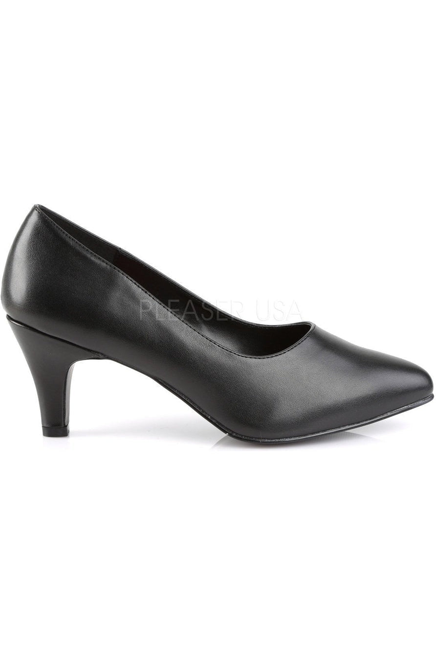 Black Faux Leather Classic DIVINE - 420 Pump Shoes