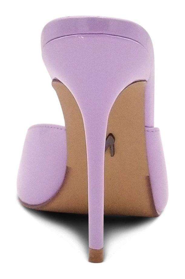 Sexy Micro Stiletto Open-Toe Slide Mule for Women