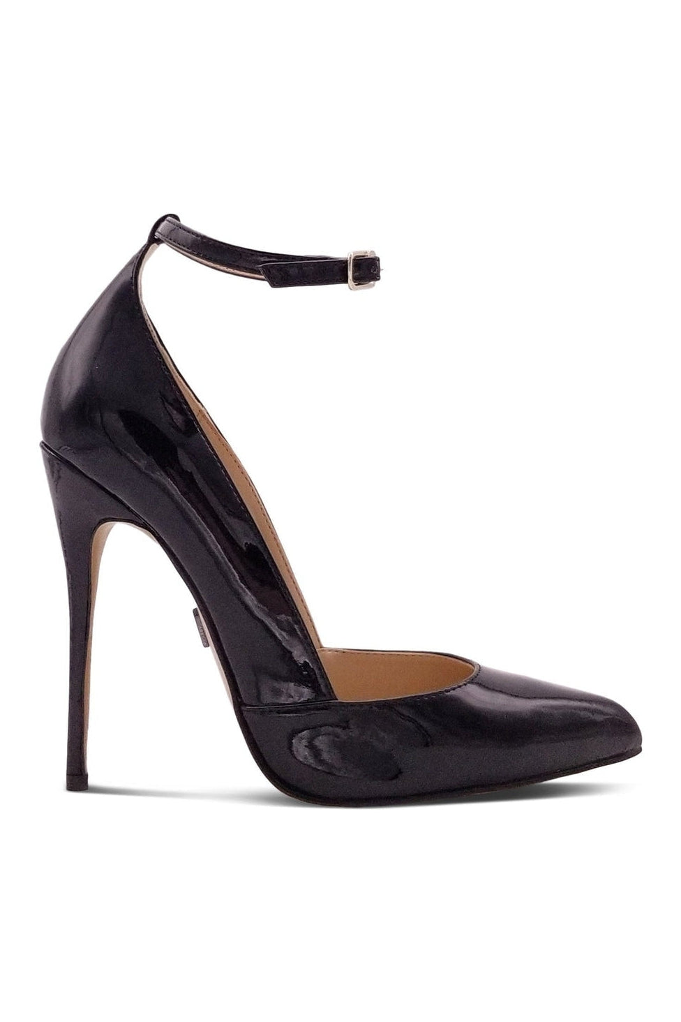 Alluring A-Line Ankle Strap High Heel Stiletto Pump with 4.75-Inch Heel