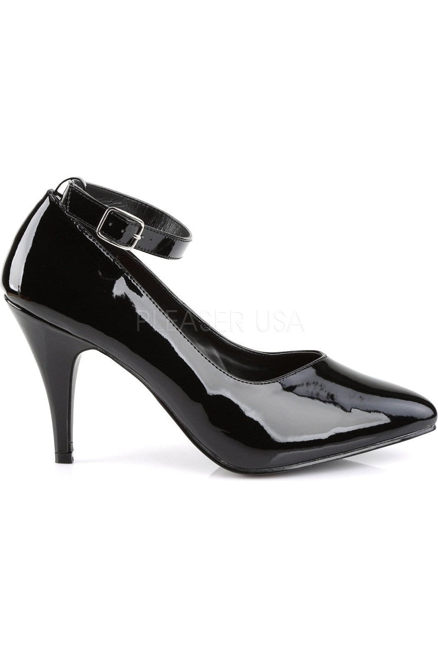 Stylish Black Patent Leather DREAM - 431 Ankle Strap Pump Shoes