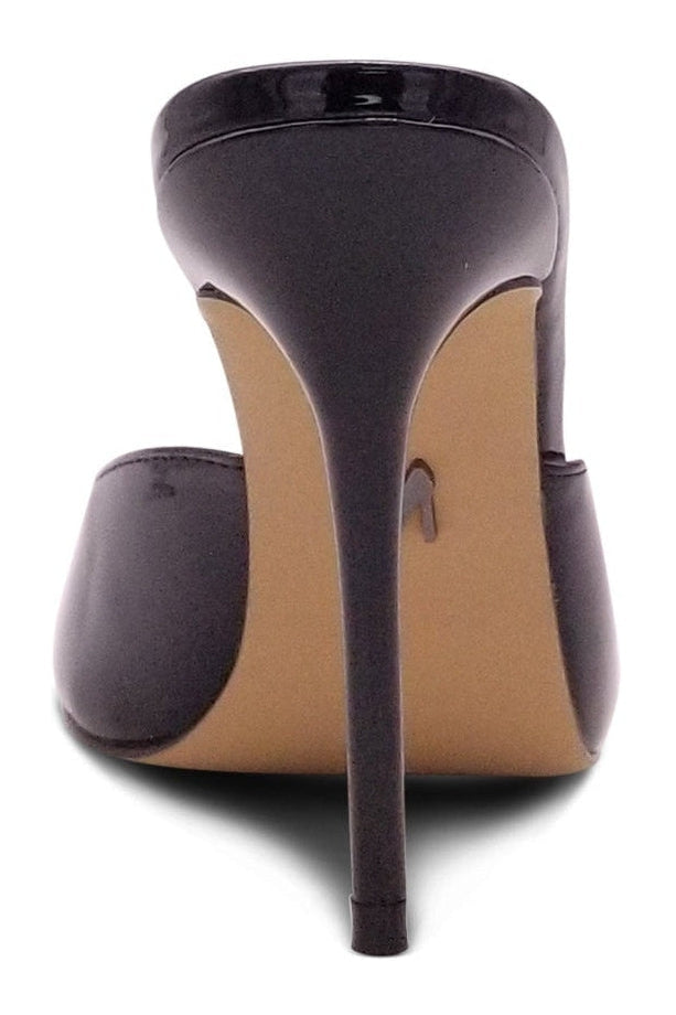Sexy Micro Stiletto Open-Toe Slide Mule for Fashionable Women