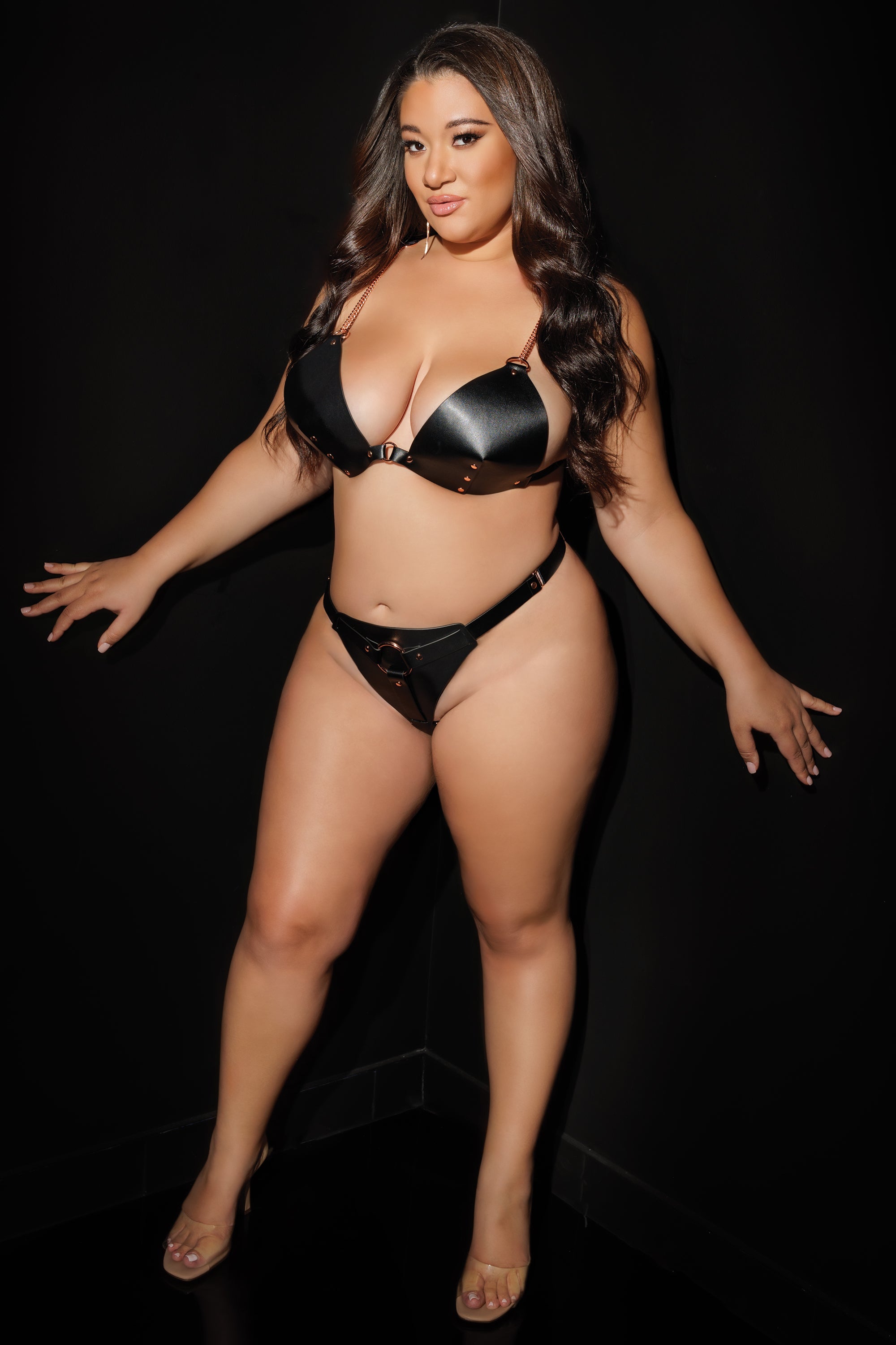 Women's Coquette Bralette and Thong Lingerie Set