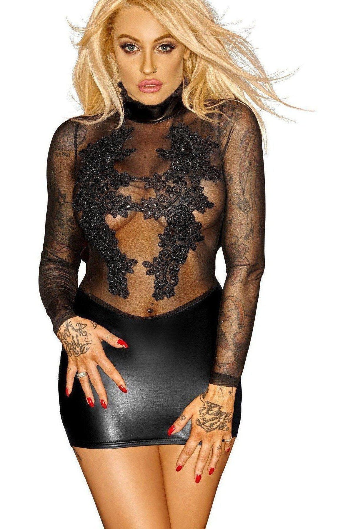 Exquisite Handmade Beaded Tulle Mini Dress for Fashionable Women
