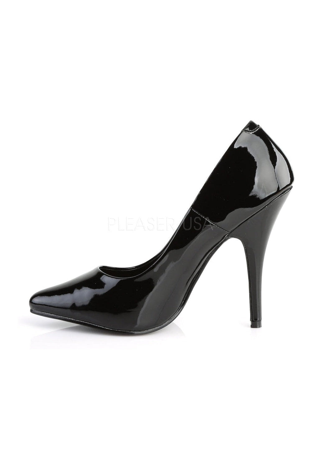 SEDUCE-420 Classic Black Patent Leather Pumps for Women