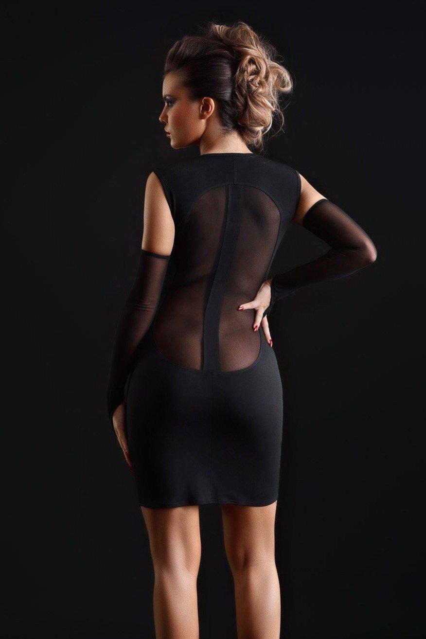 Black Lycra Fetish Dress - Brittany Style from Les P'tites Folies Vol 11