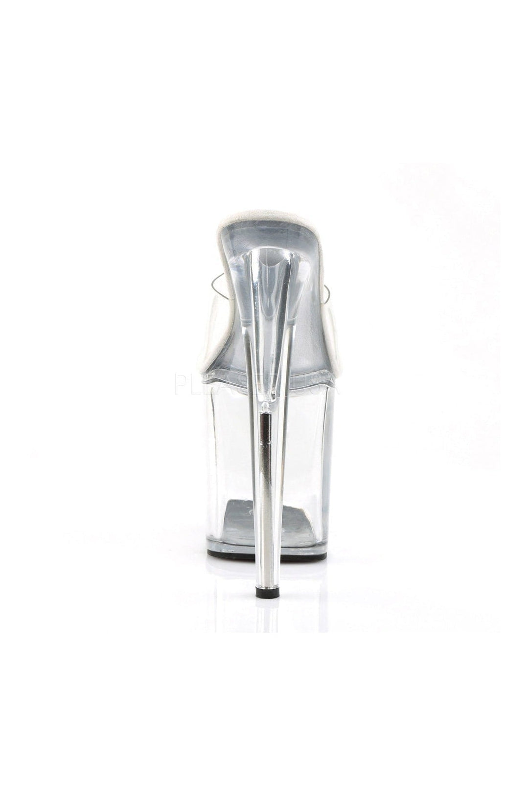 Stylish FLAMINGO-801 Clear Vinyl Platform Slide Sandals for Fashion Lovers