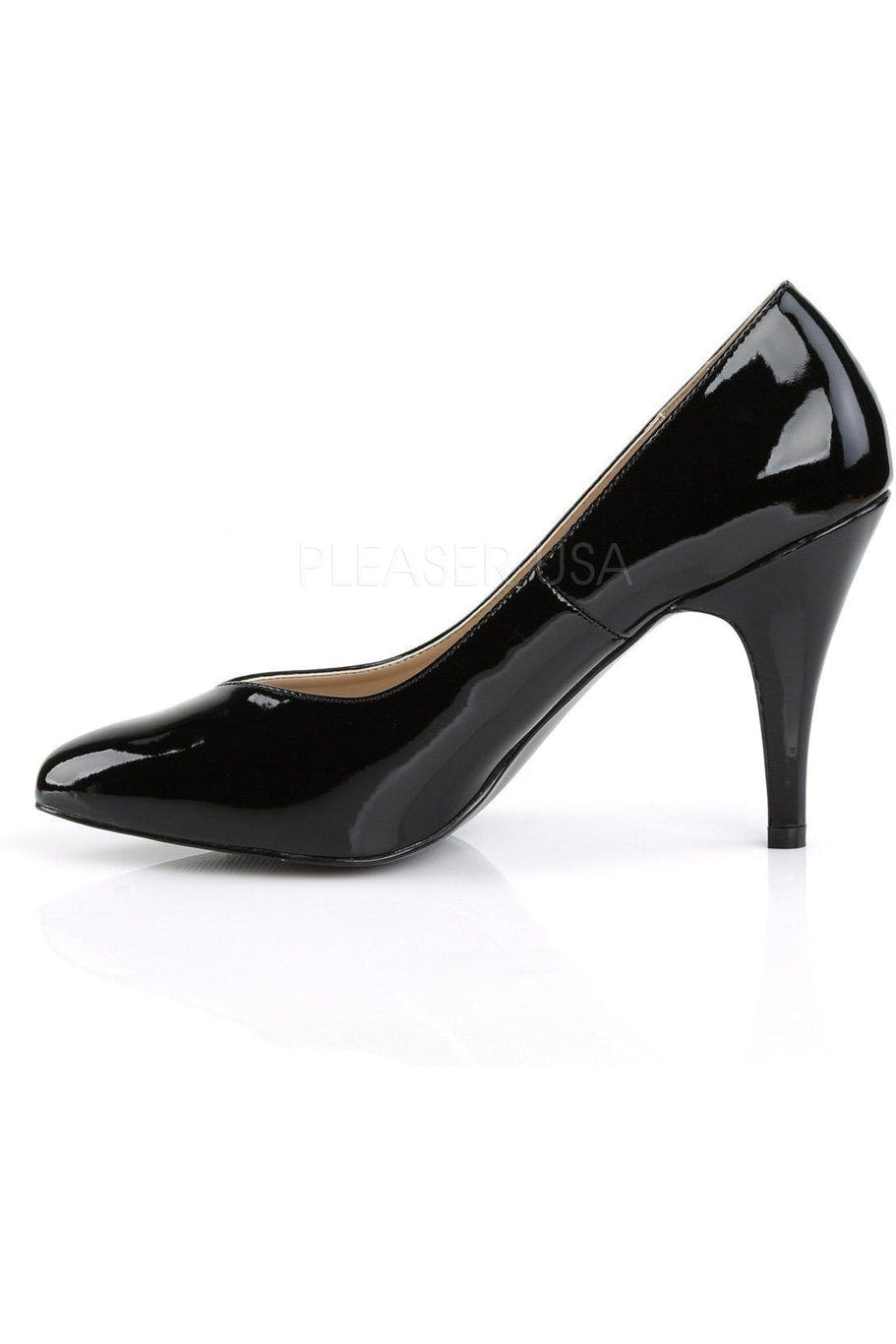 Stylish Black Patent DREAM - 420 Pointed Toe Pumps with 4 - inch Heel