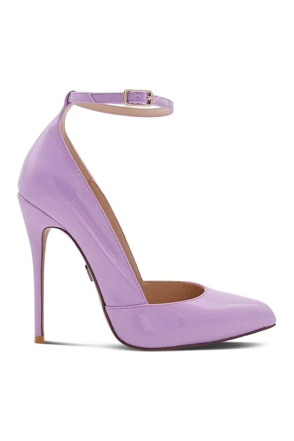 Alluring A-Line Ankle Strap Stiletto Pumps with 4.75-Inch Heel