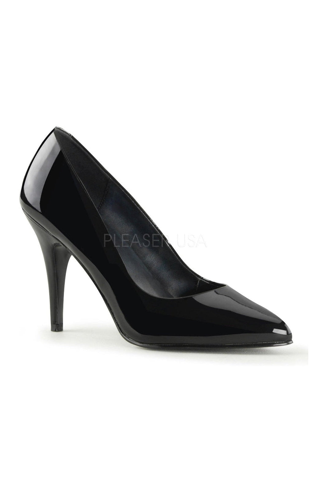 Stylish Black Patent VANITY - 420 Classic Pumps with 4 - inch Heel