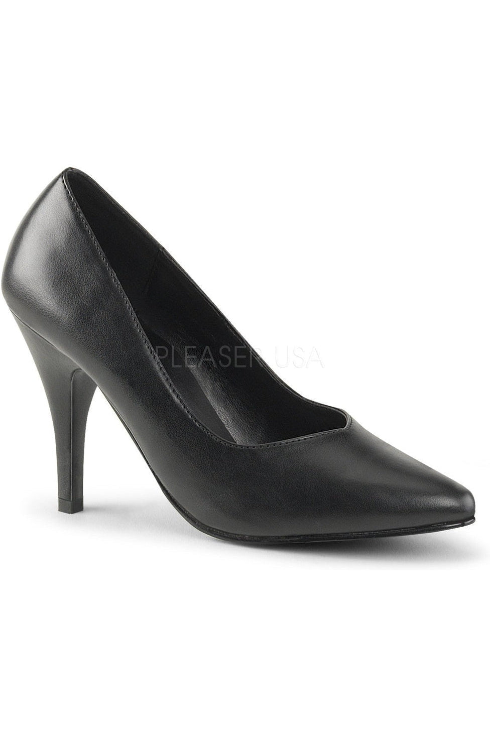 Stylish Black Faux Leather DREAM - 420 Pointed Toe Pumps for Fashion - Forward Individuals