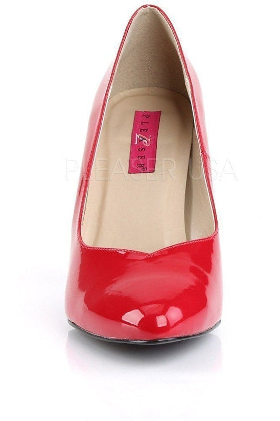 Stylish Red Patent DREAM - 420 Pointed Toe Pumps with 4 - inch Heel