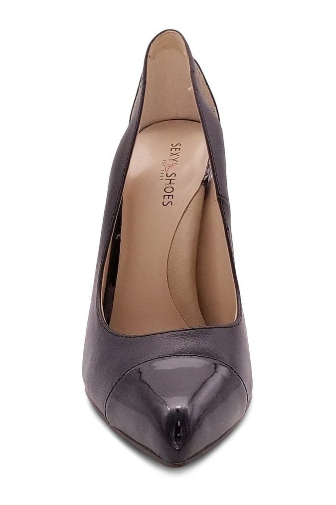 Stylish Cut-Out Designed Pointed Toe Spectator Women's Pumps
