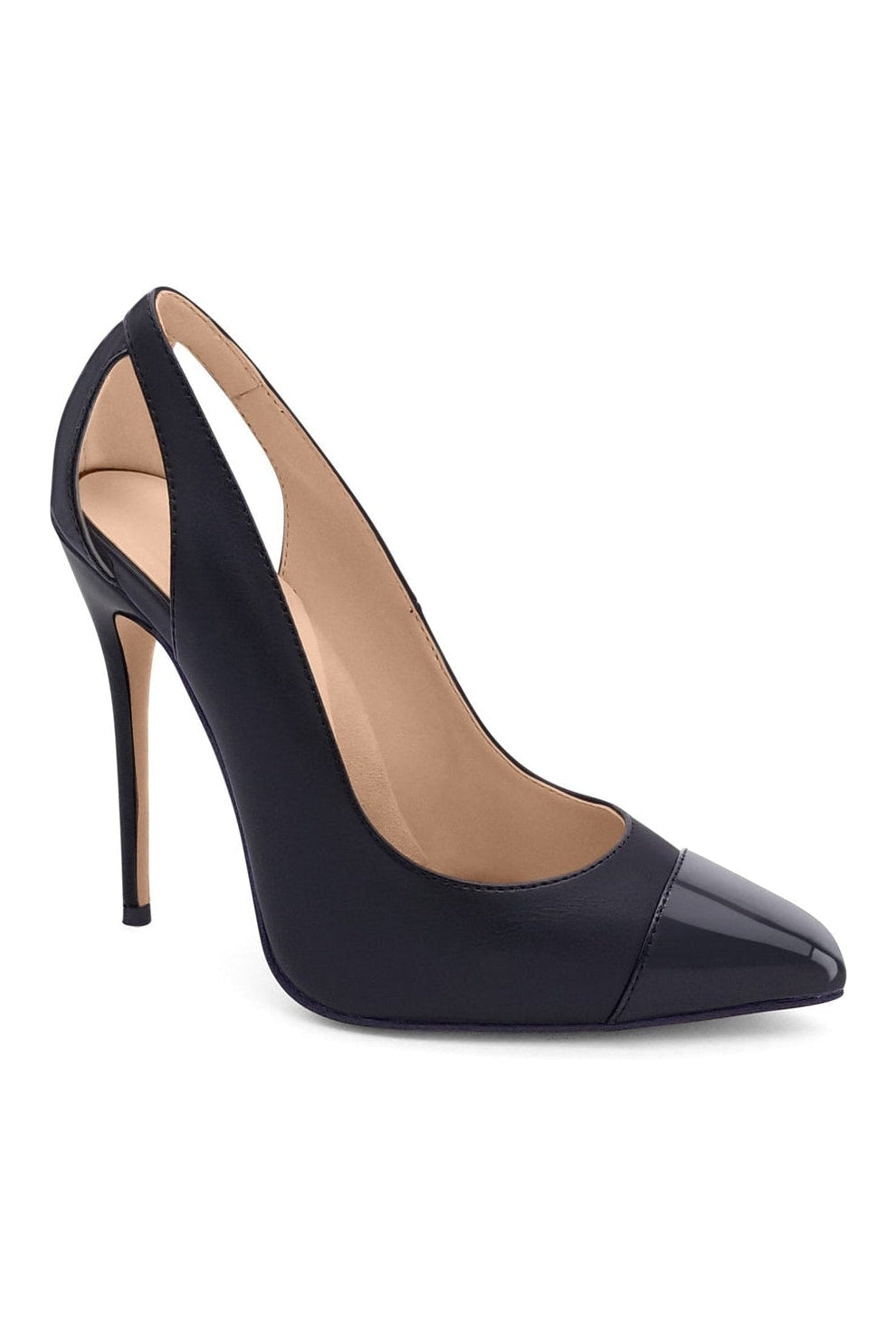 Stylish Cut-Out Designed Pointed Toe Spectator Women's Pumps