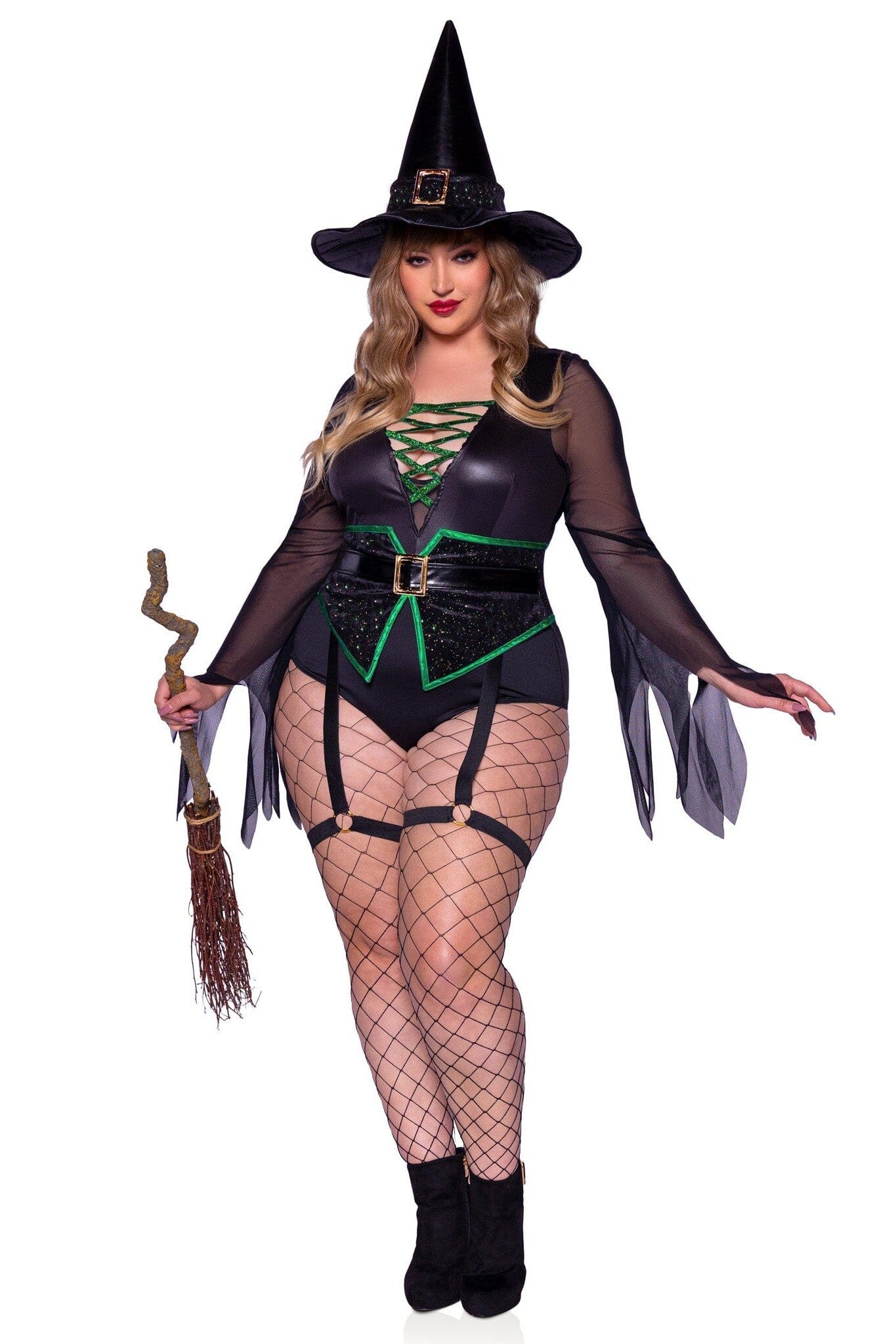 Two-Piece Broomstick Babe Costume Set