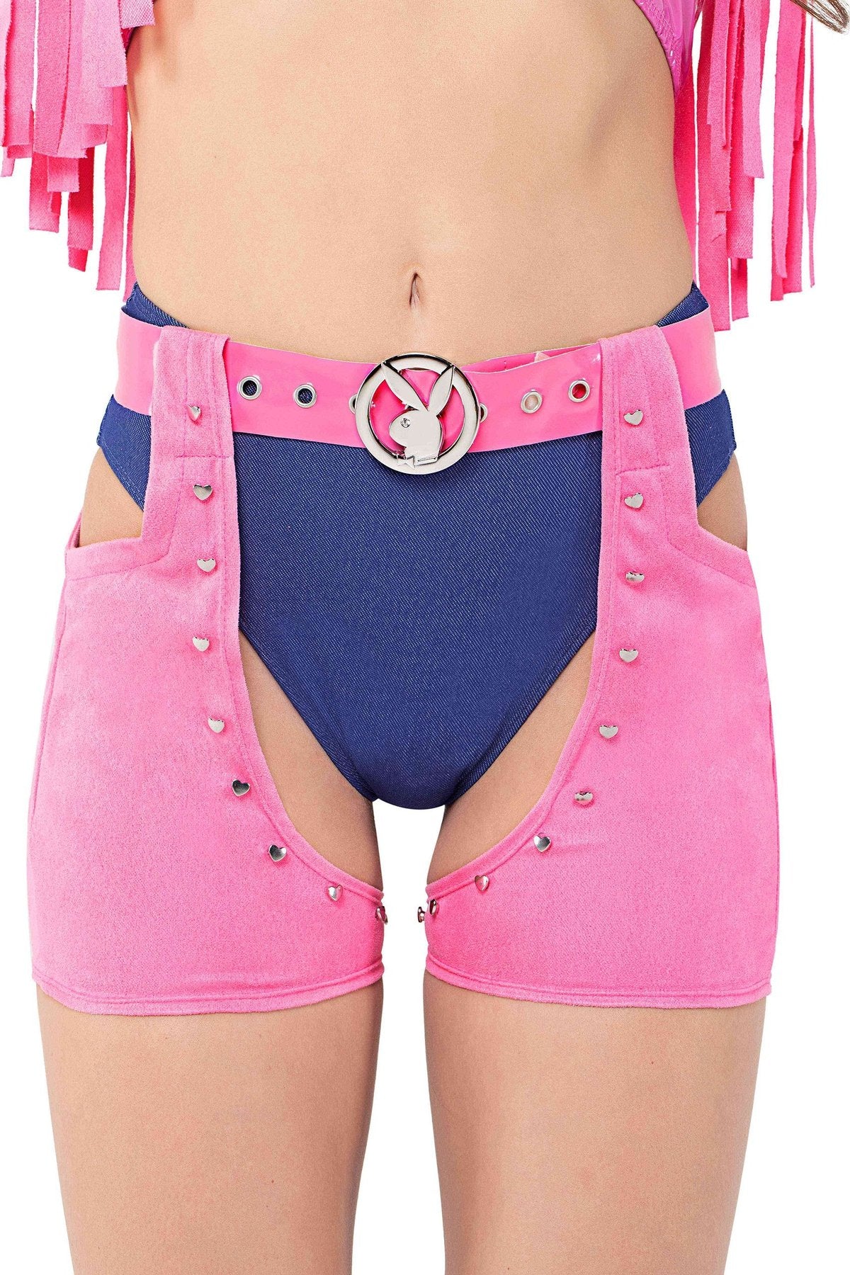 Stylish Playboy Cowgirl Outfit with Bunny Elements