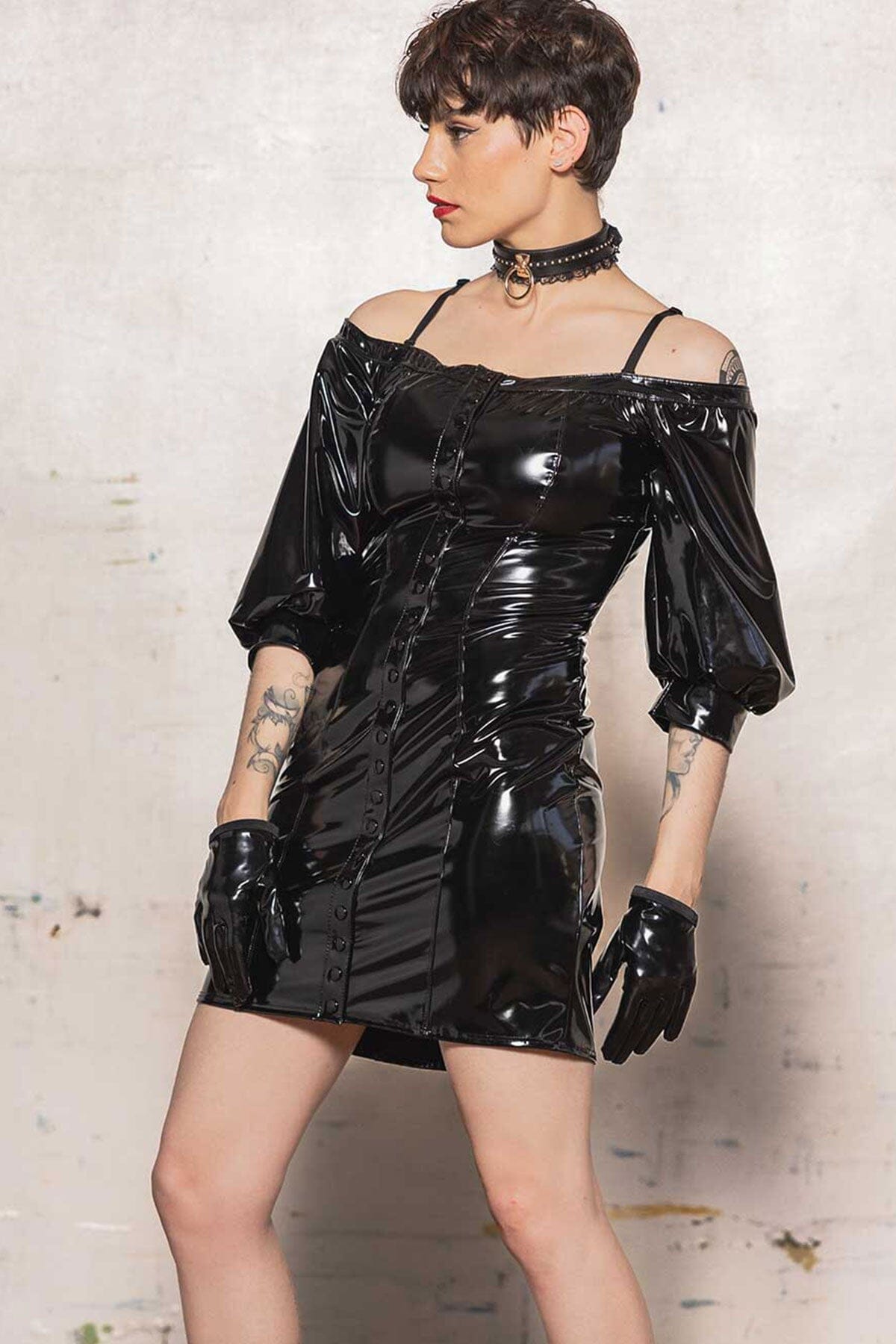Stylish Breeze Vinyl Women's Dress