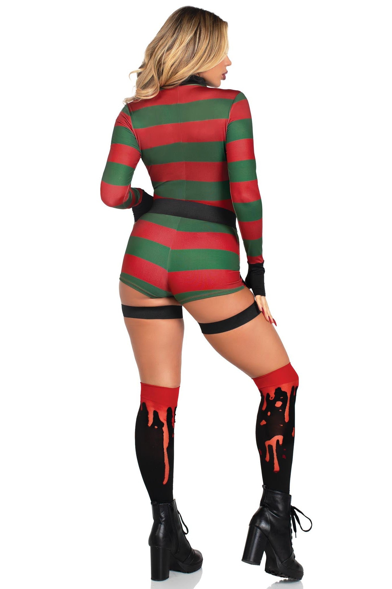 Two-Piece Dream-Busting High Neck Romper with Belt and Harness - Fashionable Apparel