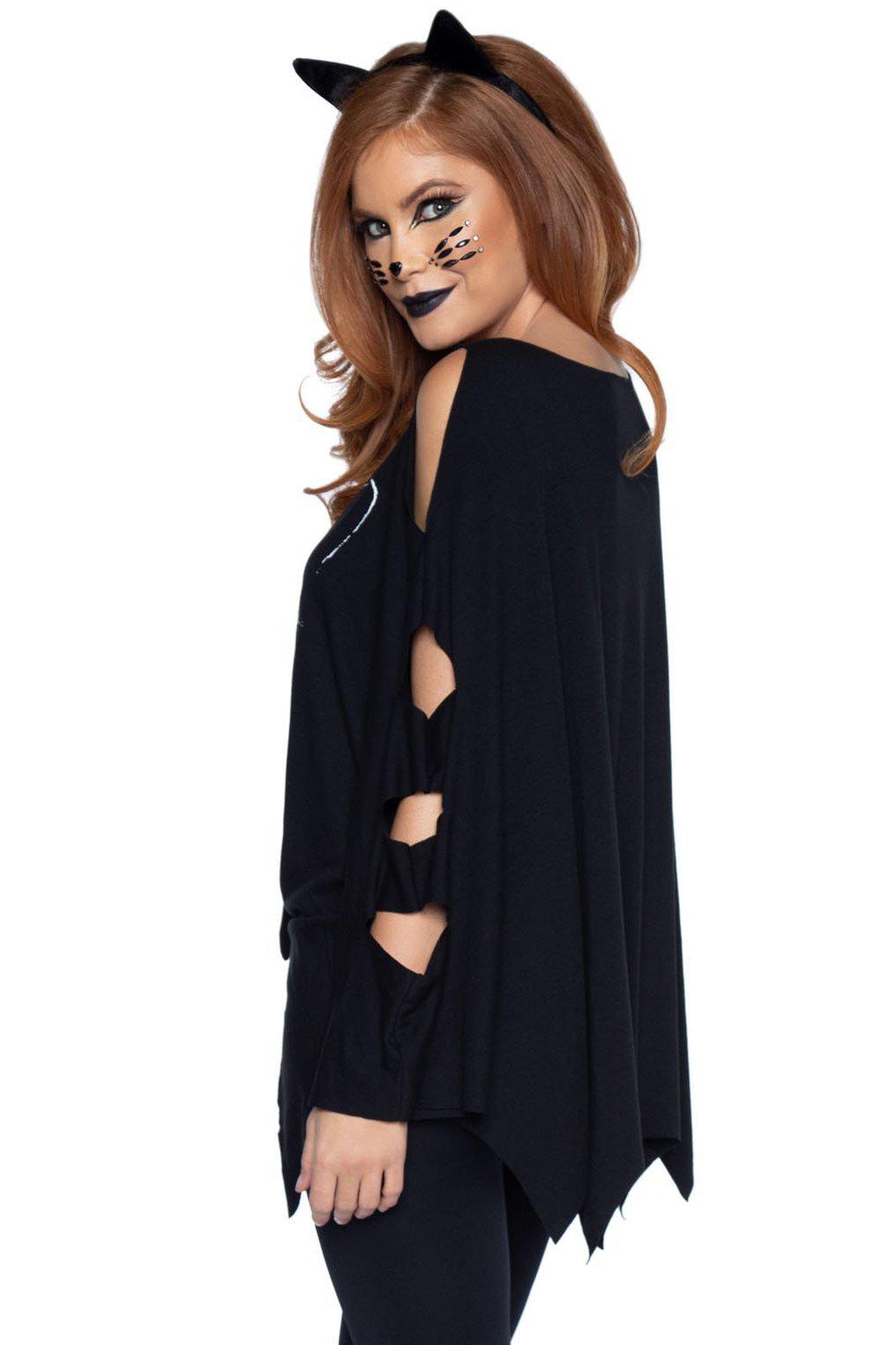 Two-Piece Feline Poncho Costume Set for Cats