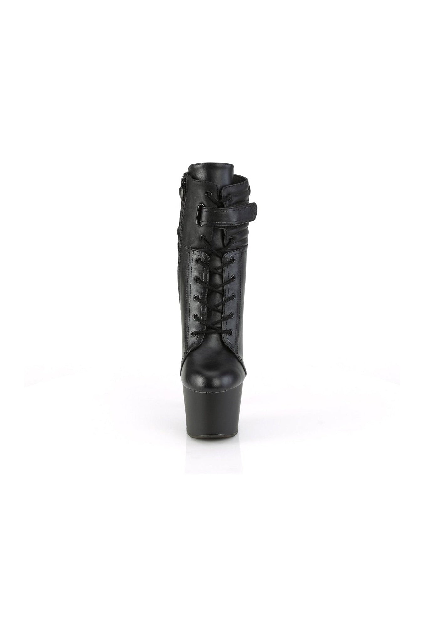 ADORE-1020 Black Faux Leather Ankle Boot for Stylish Fashion Lovers