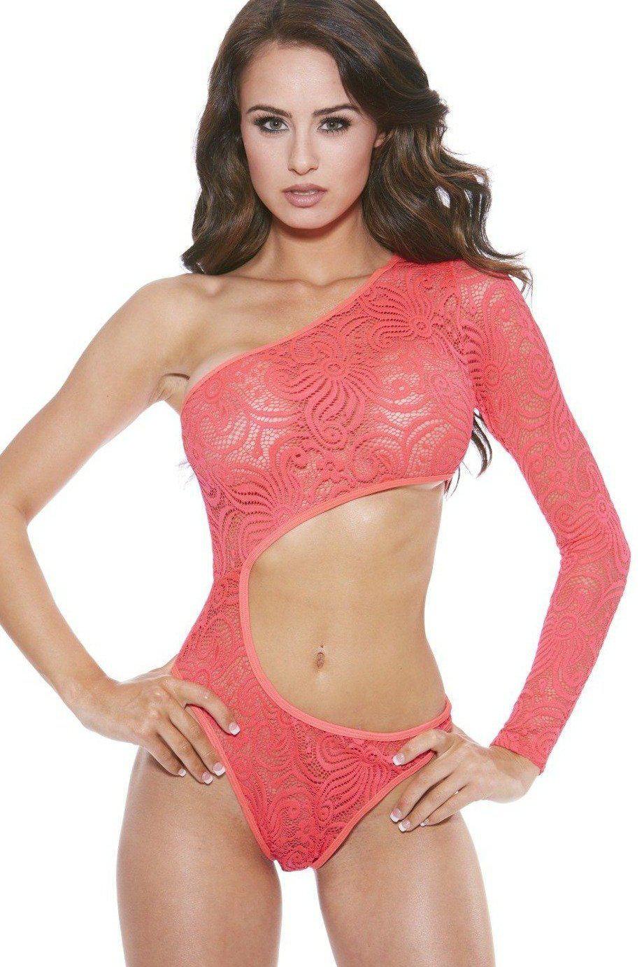 Stylish Off-the-Shoulder Lace Bodysuit for Fashionable Women