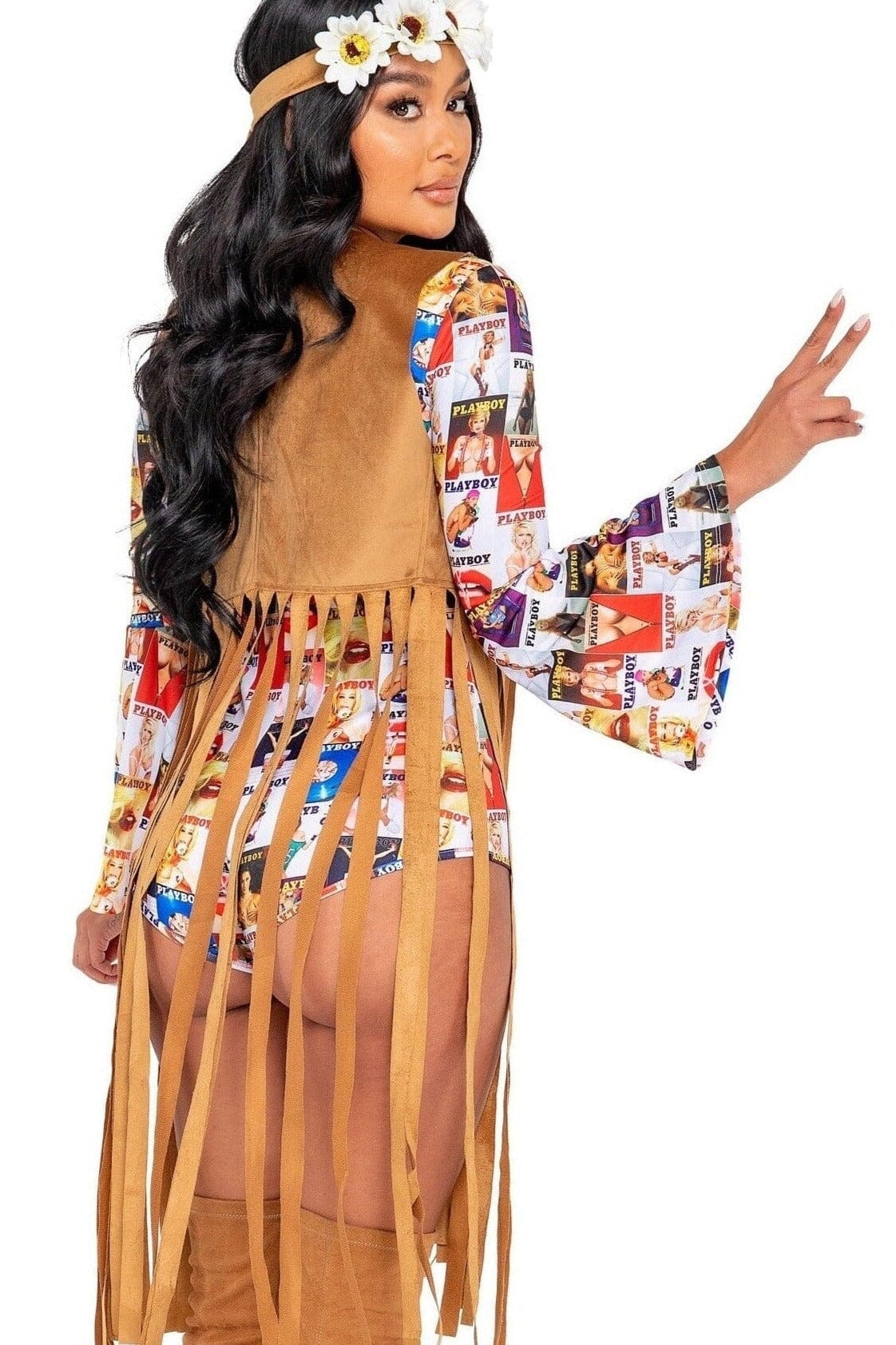 3-Piece Roma Costumes Playboy Groovy Babe Set with Unique Prints