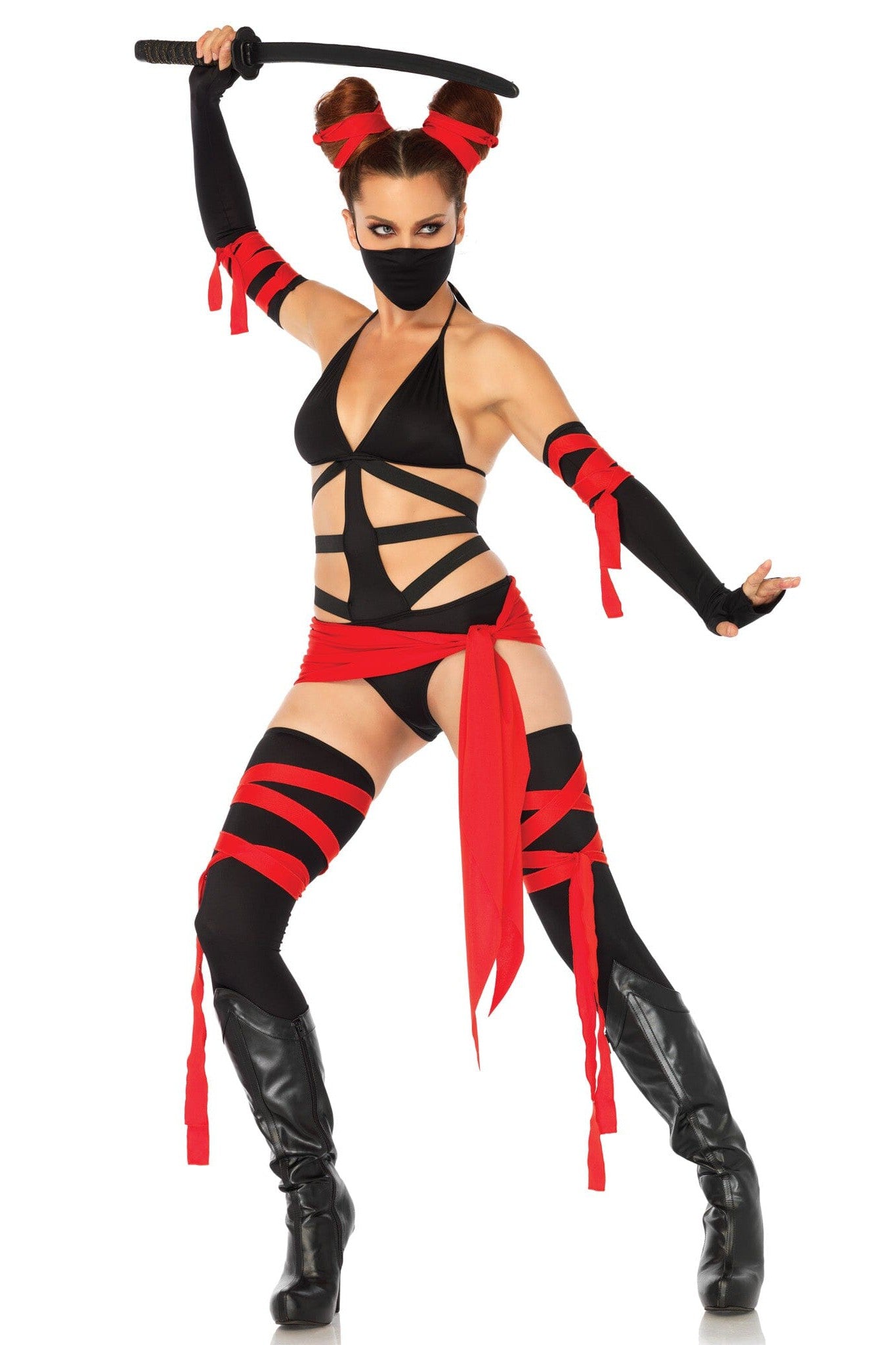 Leg Avenue Stunning 6 - Piece Killer Ninja Costume Set